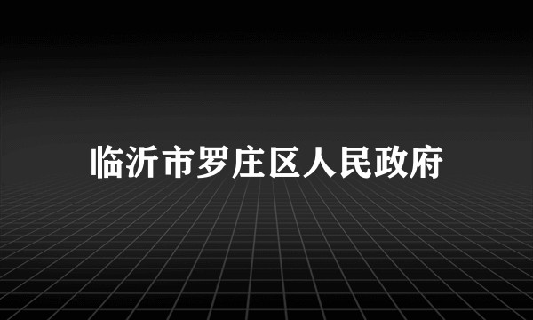 临沂市罗庄区人民政府