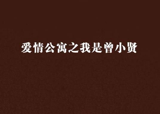 爱情公寓之我是曾小贤