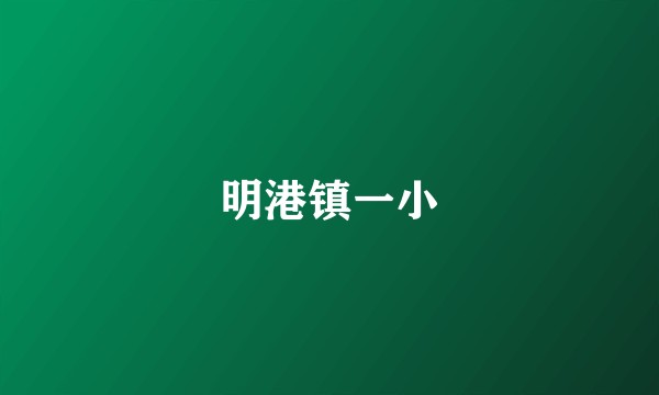 明港镇一小