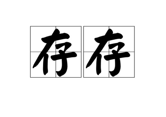 存存（汉语词语）