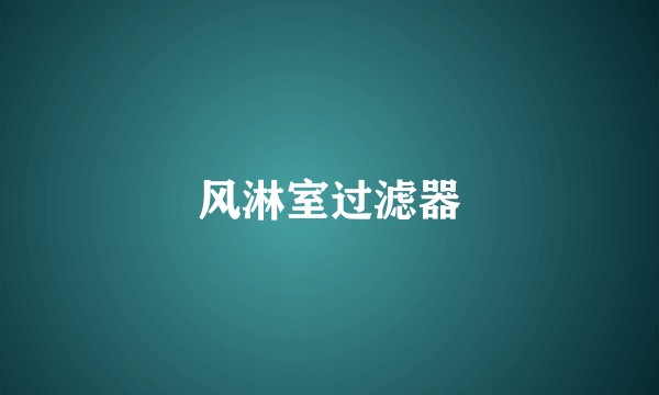 风淋室过滤器