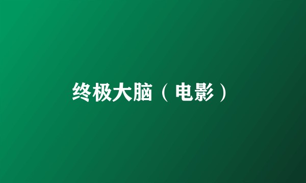 终极大脑(电影)