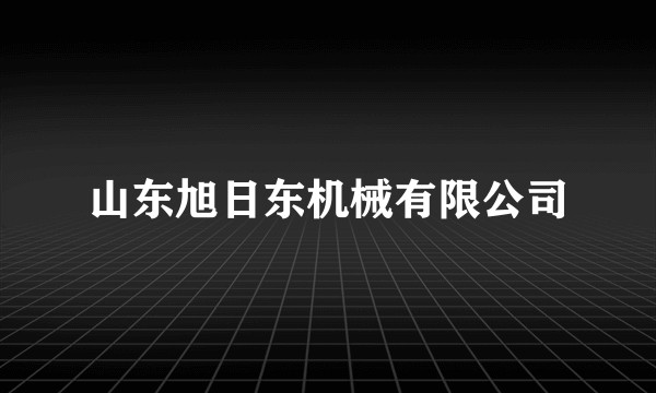 山东旭日东机械有限公司