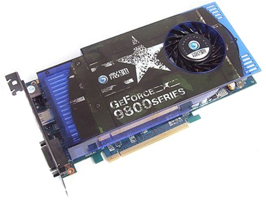 影驰9800GT+中将版