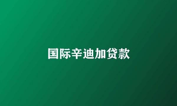 国际辛迪加贷款