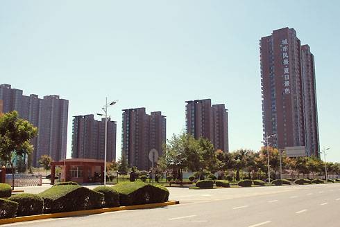 城市风景夏日景色