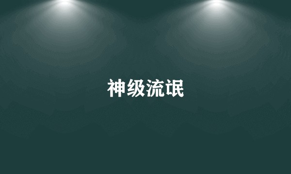 神级流氓