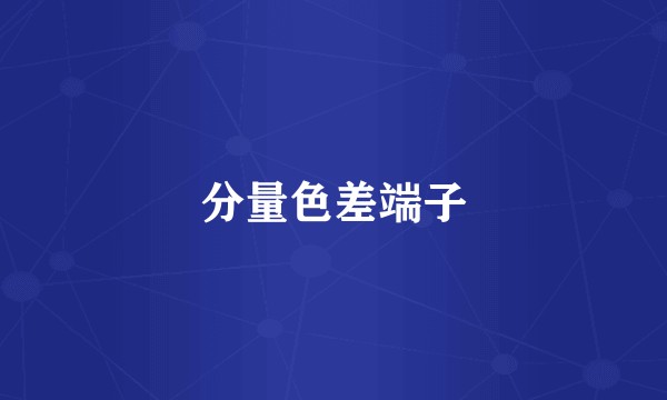 分量色差端子