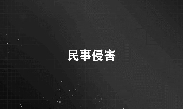 民事侵害