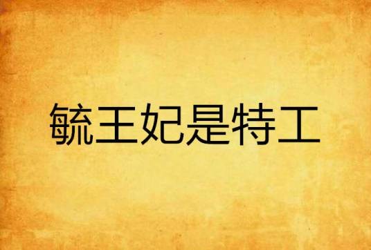 毓王妃是特工