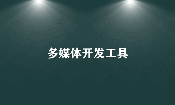 多媒体开发工具