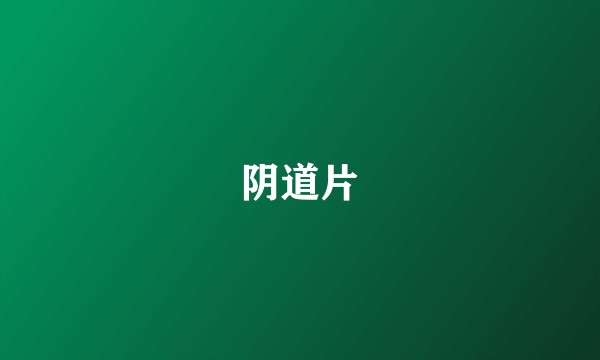 阴道片