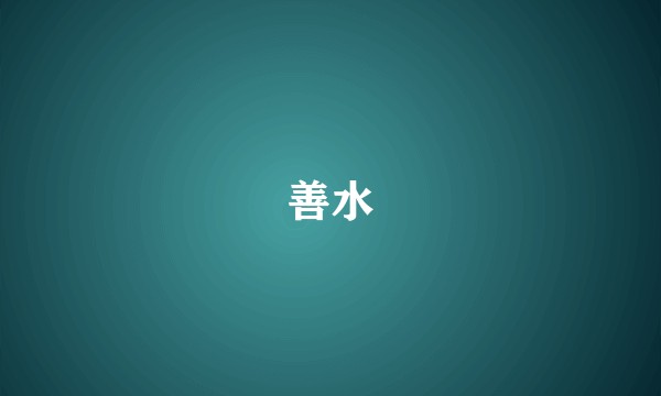 善水
