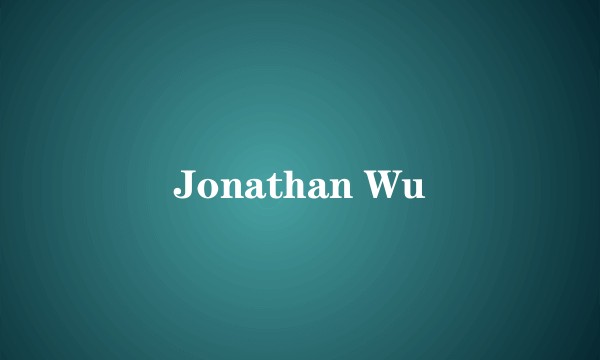 Jonathan Wu