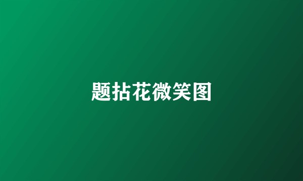 题拈花微笑图