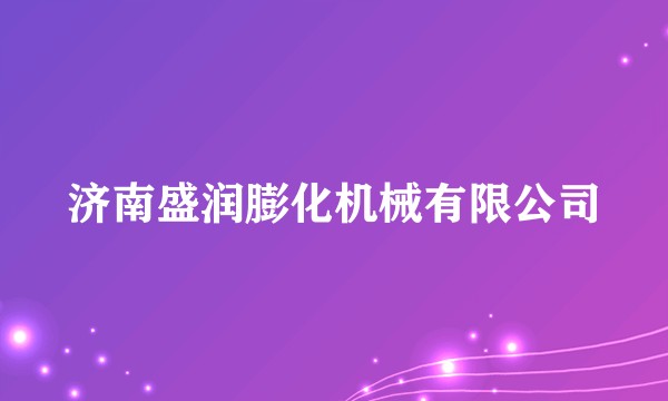 济南盛润膨化机械有限公司