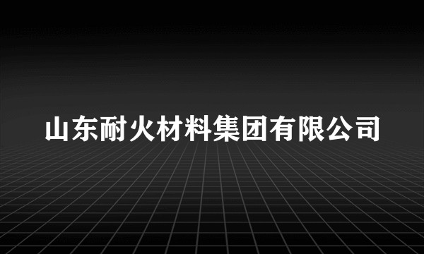 山东耐火材料集团有限公司