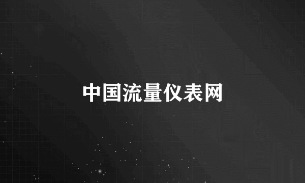 中国流量仪表网