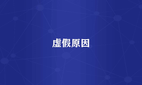 虚假原因