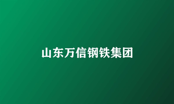 山东万信钢铁集团