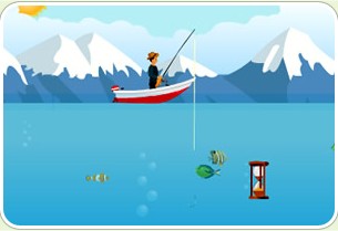 冰湖钓鱼