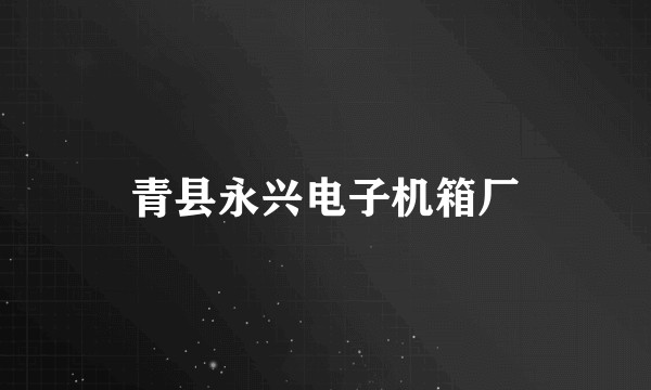 青县永兴电子机箱厂