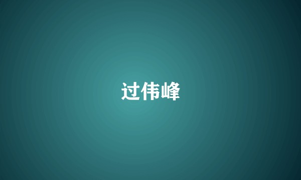 过伟峰