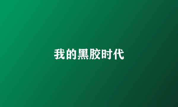 我的黑胶时代