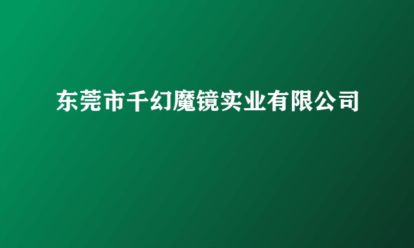 东莞市千幻魔镜实业有限公司
