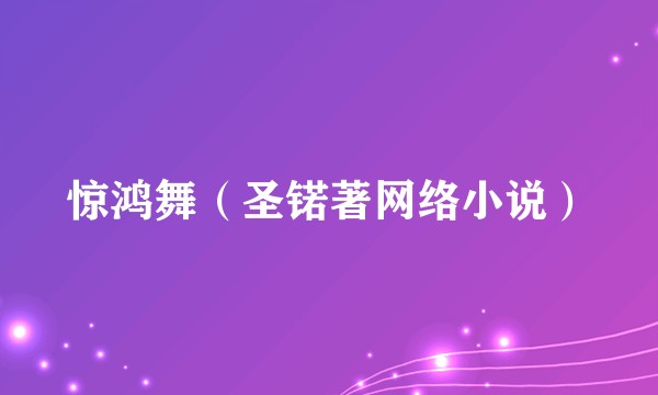 惊鸿舞（圣锘著网络小说）