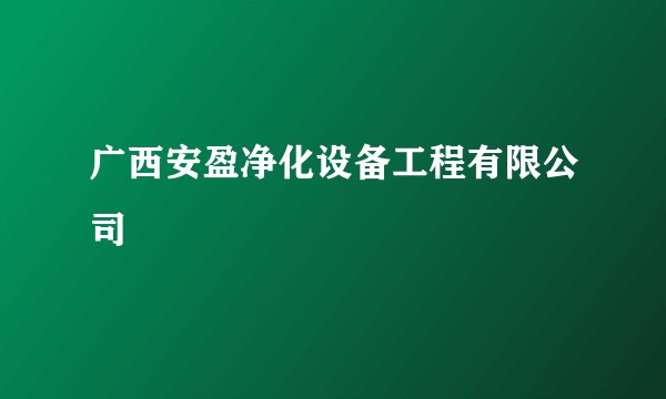 广西安盈净化设备工程有限公司