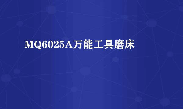 MQ6025A万能工具磨床