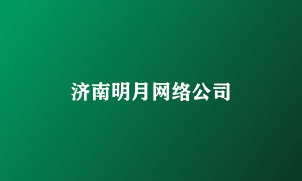 济南明月网络公司