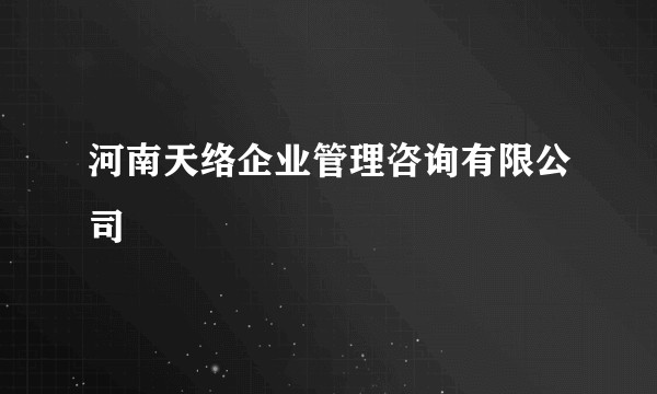 河南天络企业管理咨询有限公司