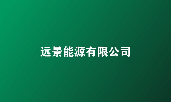 远景能源有限公司