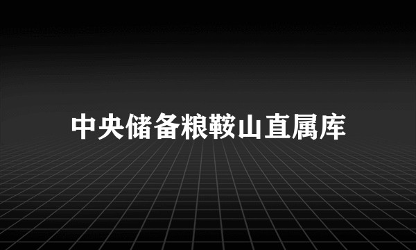 中央储备粮鞍山直属库