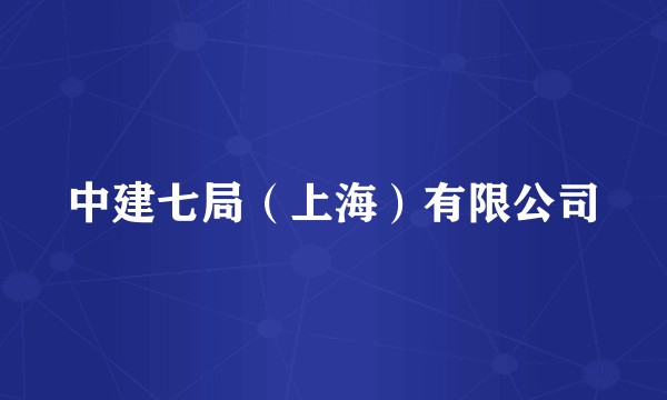 中建七局（上海）有限公司