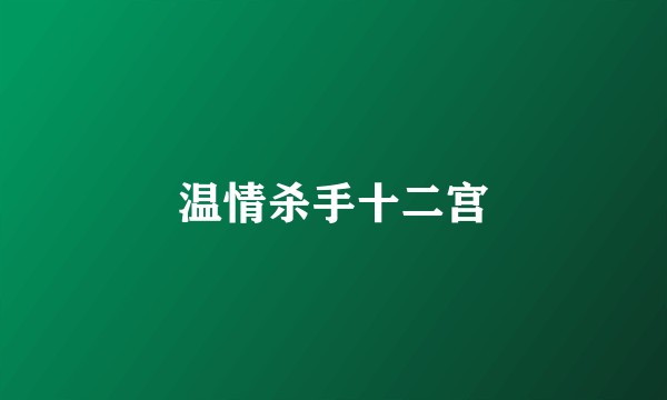 温情杀手十二宫