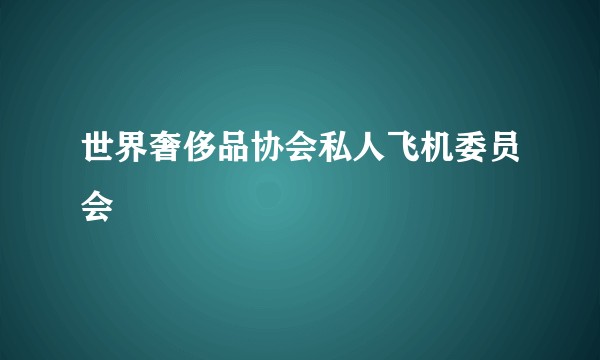 世界奢侈品协会私人飞机委员会