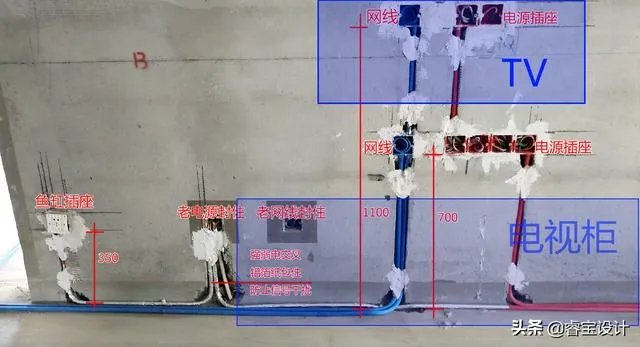 电视墙上插座该如何布置?