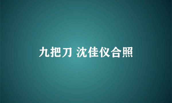九把刀 沈佳仪合照