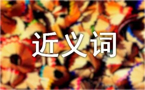 寻找的近义词