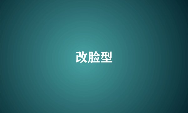 改脸型