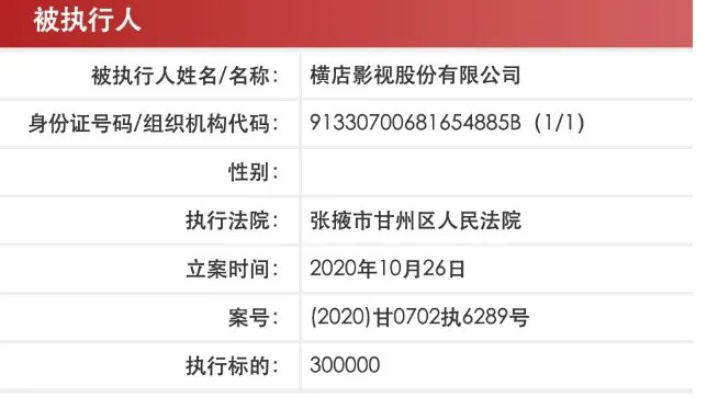 横店影视成被执行人引热议，横店影视对此有何回应？