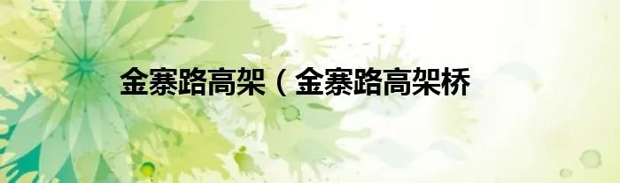 金寨路高架（金寨路高架桥