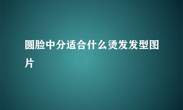 圆脸中分适合什么烫发发型图片