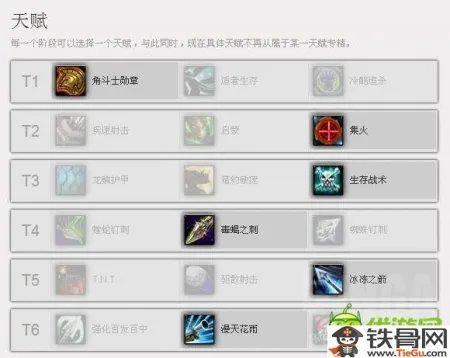 射击猎人pvp天赋