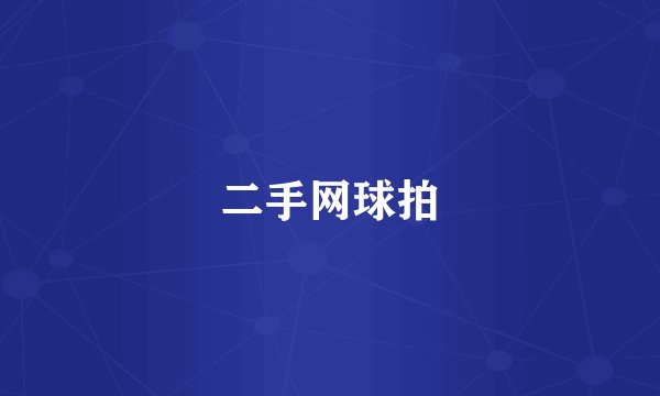 二手网球拍