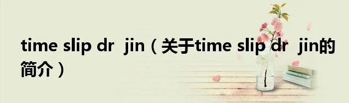 time slip dr jin(关于time slip dr jin的简介)