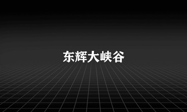 东辉大峡谷